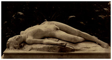 Statue, Male Nude, Abel d&#039;Antonin Carles Vintage Albumen Print Print Print 