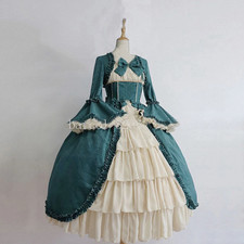 Women Medieval Lolita Dress Renaissance Vintage Victorian Gothic Cosplay Costume