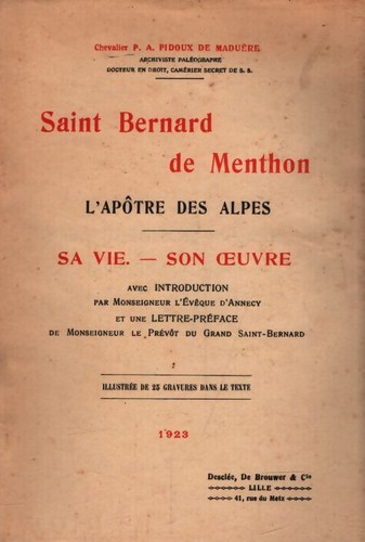 Saint bernard menthon - saint, a