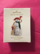 Hallmark Keepsake Ornament 2006 bluster b toboggan snowtop lodge rare HTF EUC #2