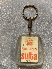 ANCIEN PORTE CLE BOURBON PUBLICITAIRE POIVRE ÉPICÉ SULTA CUMIN DU MAROC