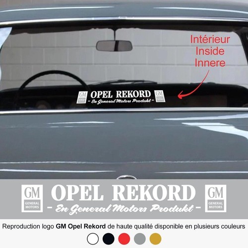 Sticker logo opel rekord - sticker, gm