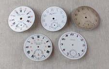 Lot de 5 anciens cadrans de