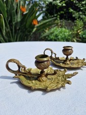 Paire de Bougeoirs À Mains En