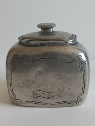 Ancien pot tabac thé en - à,