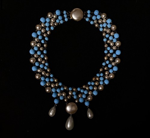 Collier ancien perles - , et