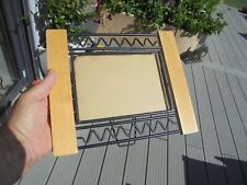 Photo door frame or artwork style modern design wood and iron workshop decoration