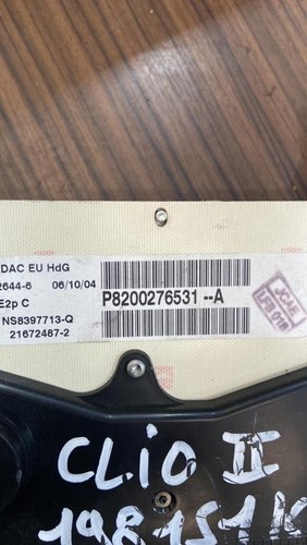 Compteur renault clio - renault, 2
