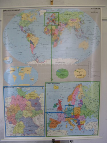 Carte murale allemagne - carte,