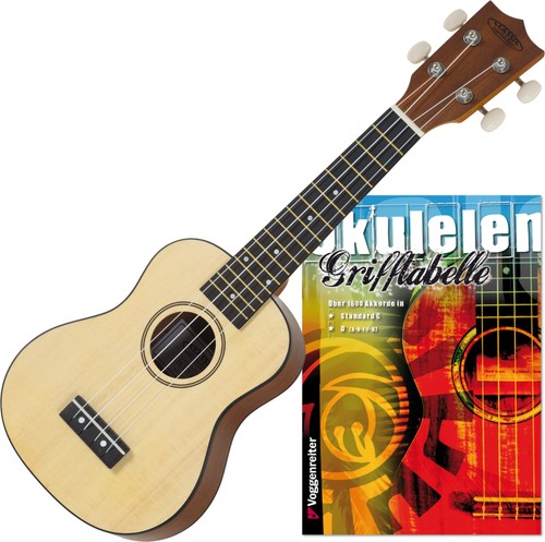 Ukulele soprano bois - ukulele, en