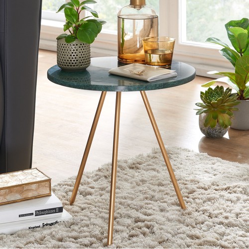 Finebuy table appoint marbre - d'appoint,