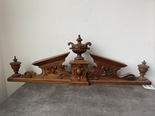 Ancien grand fronton meuble - grand, de