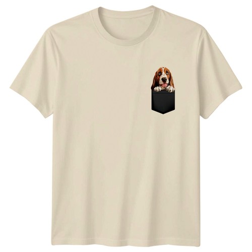 Basset hound dog pocket - basset,