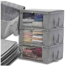 Organisateur sac 3 pièces pour la garde-robe, grand pour le linge de lit