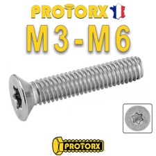 Vis TORX Tête FRAISÉE M3 à M6 x (10 à 50mm) | Vis à Métaux DIN 965 - INOX A2