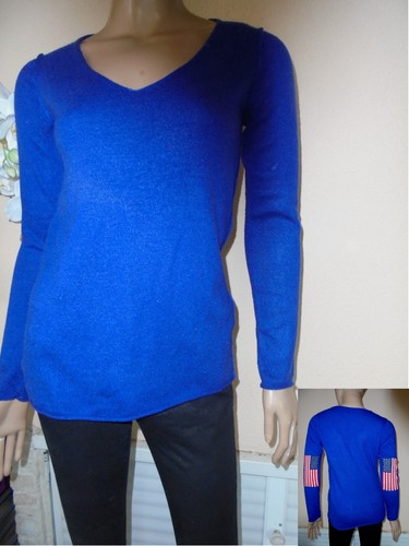 Pull bleu tres - bleu, peace
