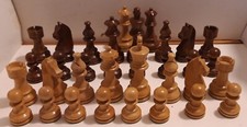 Staunton jeu d'échecs pièces en bois Sheesham sculptées neuf
