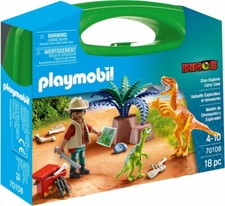 Playmobil Dinos Valisette Explorateur et Dinosaures 70108 Vélociraptor
