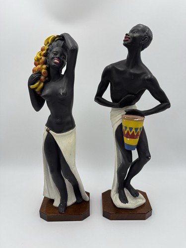 Couple africain signé andré - signé,