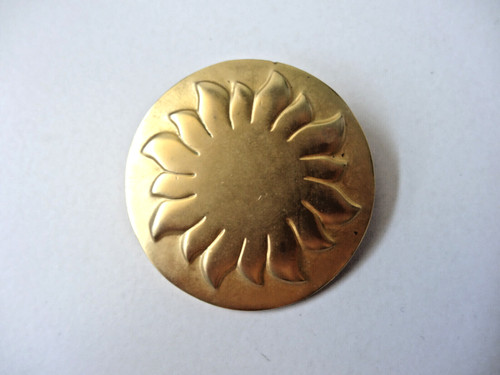 Broche vibes soleil doré - soleil,