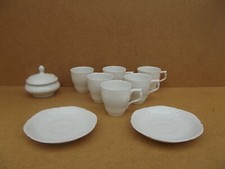 Rosenthal Sanssouci Germany 2 sous tasses 6 tasses à café 1 sucrier porcelaine