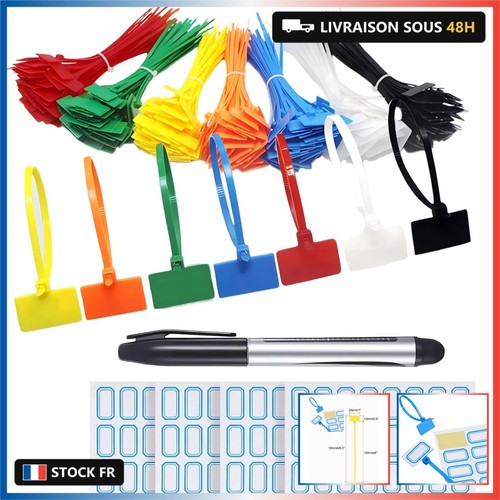 Attache cable colorées 250 - attache,