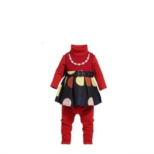 Robe bébé fille rouge à