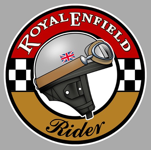 Royal enfield rider sticker - enfield,