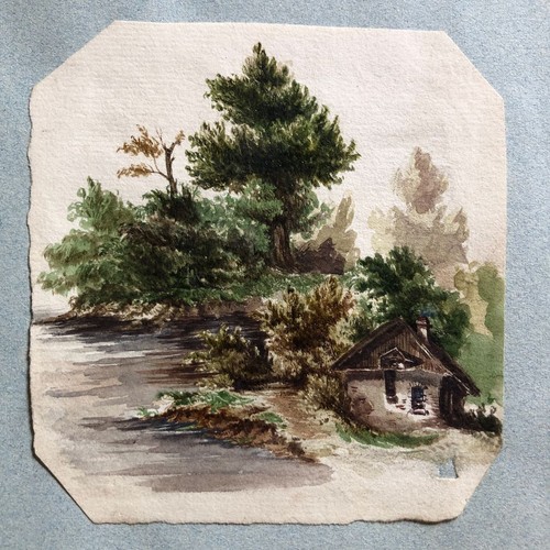 Paysage chalet - au, —
