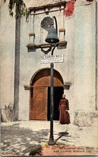 Dr Jim Stamps Postcard El Camino Real Bell San Gabriel Mission California
