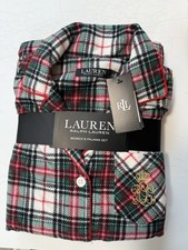 Ensemble De Pyjama Léger À Carreaux Rouge Et Ivoire Pour Femme Taille Petite