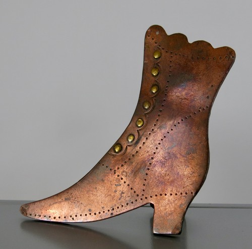 Bottine cuivre trench art - cuivre,,