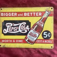 Plaque Émaillée PEPSI COLA