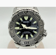 [EXC+5] SEIKO 7S26-0350 42mm Divers Noir Monster 200m Montre Automatique Homme