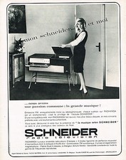 1963 ADVERTISEMENT ADVERTISING 014 SCHNEIDER radio television