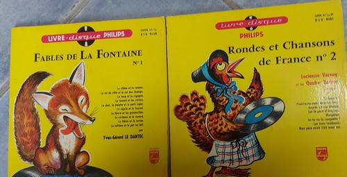 Lot livres disques - 2, vinyles