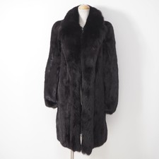 RARE MANTEAU SAGA argent