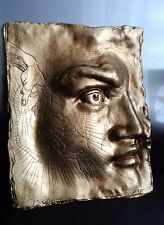 ORIGINAL L.M VENICEIA ""MICHELANGELO"" ADAM WALL DECORATION Leather & Paper 