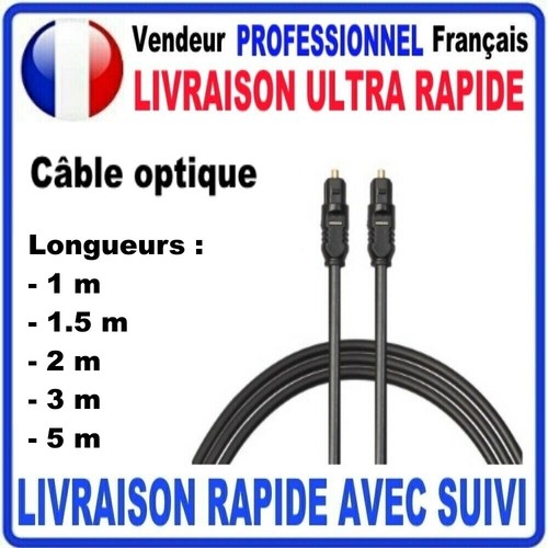 Cable optique audio numerique - cable,