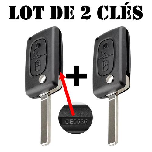 Lot coque clé plip - de,
