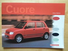 DAIHATSU CUORE orig 2001 UK Mkt Colours Features Specifications Leaflet Brochure