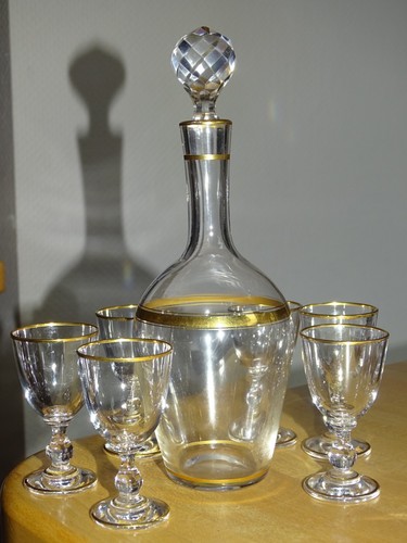 Baccarat cristal ancien - cristal, or