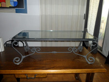TABLE BASSE FER FORGE ET