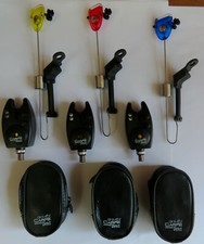  pêche carpe lot de 3 détecteurs de touche + 3 écureuils