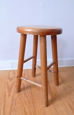 FIR STOOL WORKSHOP 60s 70s VINTAGE DESIGN GOUT PERRIAND CHALET 1970