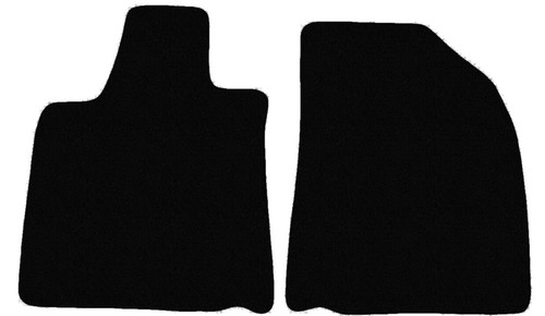 Noir velour avant tapis - noir, velour,