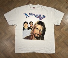 NIRVANA vintage 1992 KURT COBAIN DAVID GROHL KRIST NOVOSELIC t shirt NEVERMIND