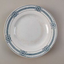 Assiette Élevée Décor Carina De Sarreguemines En Terre De Fer, 1900