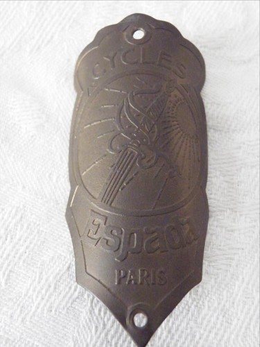 Plaque velo ancienne cycles - velo,