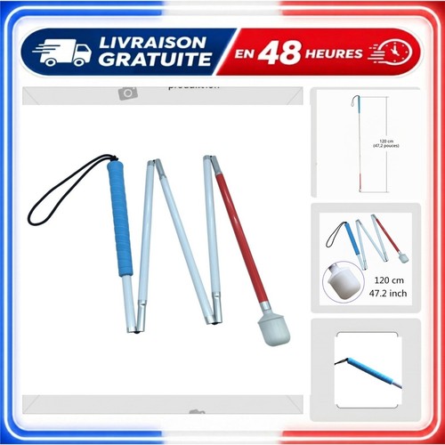 Canne blanche pliante - , 5